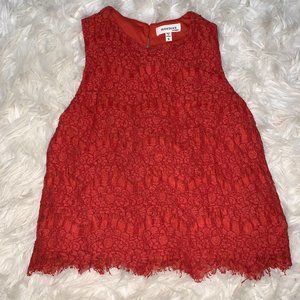 Monteau Sunset Lace Tank Top